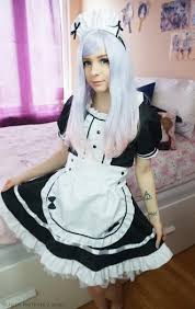 black white french maid outfit
