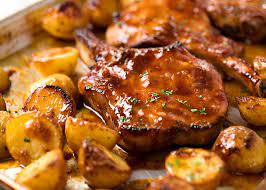 oven baked pork chops with potatoes