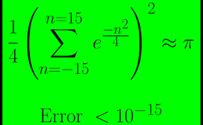 Pi y la fórmula de sumación de Poisson - Gaussianos