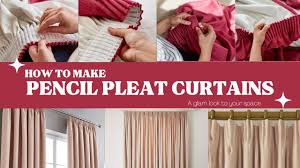 how to make pencil pleat curtains