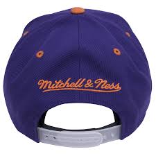 The contoured crown gives each cap a close fit, complete with structured panels and stretchable elastic to ensure it sits comfortably. Suns Snapback Phoenix Suns Throwback Pruple Snap Cap Grey Bottom F Cap Swag