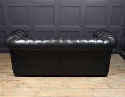 Vintage Black Leather Oned Seat