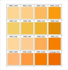 Sample Color Chart Template 25 Free Documents In Pdf Word