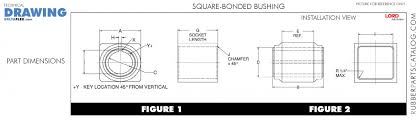 Lord Square Bonded Rubber Bushings Rubberpartscatalog Com