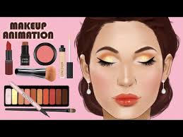 makeup transformation animation