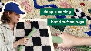 how i clean my hand tufted rugs