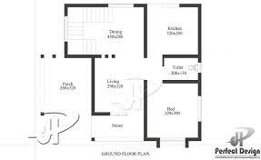 1 Bedroom Small House Plan In 650 Sqft