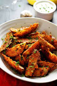 Roasted Potato Wedges With Parmesan Cheese gambar png