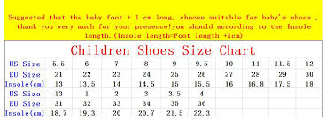 Kid Shoes Size Chart Korea Kids