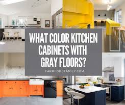 Color Kitchen Cabinets With Gray Floors