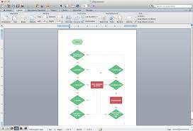 create flow charts in word