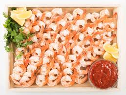 Three ounces of plain cooked when you are ready to serve, arrange your shrimp attractively on a platter and serve with your. Shrimp Cocktail Platter Gourmet To Go Order Fork Lift