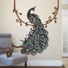 Peacock Wall Decal Vinyl Wall Stickers