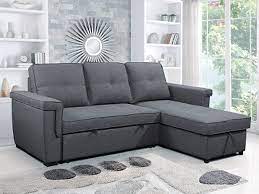 Sectional Sofa Bed Reversible Grey