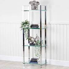 Hobart 3 Tier Glass Shelves Display