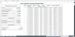 Excel Amortization Table Simple Interest Schedule Template