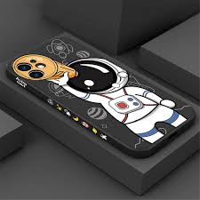 astronaut cartoon phone case for iphone