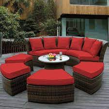 curved sectional patio furniture