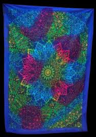 Poster Tie Dye Cotton Tapestries Fabric
