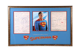 Christopher Reeve Double Chart Display Prop Store