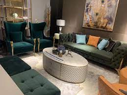 Sofa has a round hollow center to accommodate a round column. Hotel Lobby Themed Round Sofa