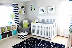 navy lime green and gray room