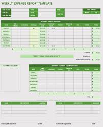 Expense Record Tracking Sheet Templates Weekly Monthly