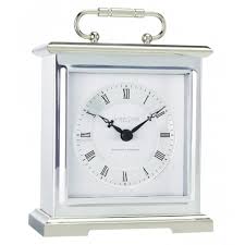 Silver Westminster Chime Clock