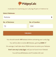 Psa Use This Pidgey Calculator Before Wasting Your Lucky