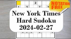 i liked this new york times hard sudoku