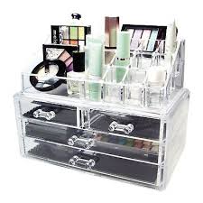 clear cosmetic drawer organiser acrylic