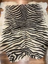 edelman leather zebra cowhide rug dwr