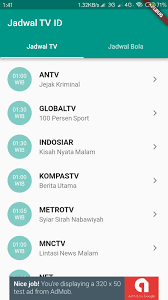 Siaran langsung liga inggris di net tv hari ini adalah tottenham vs sheffield united. Jadwaltv Jadwal Siaran Tv Indonesia For Android Apk Download