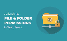 folder permissions error in wordpress