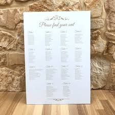Seating Chart A2 420 X 297mm Giftables