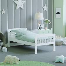 white toddler wood bed frame childrens