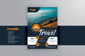 travel flyer or poster design template