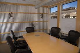 Corrugated Steel Boardroom Wall Tin
