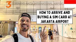 ing a sim card at jakarta airport