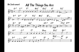 All The Things You Are Play Along Bb Version