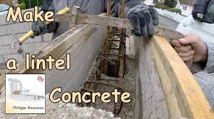 How To Make A Concrete Lintel Concrete Lintels Concrete Wood
