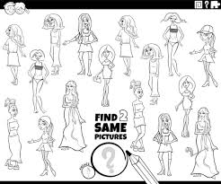 find two same cartoon women characters