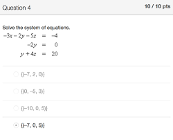 College Algebra Module Quiz 4