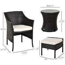 Garden Patio Furniture Club Chair Table