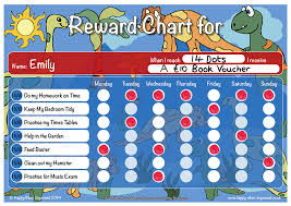 Dinosaur Theme Childs Boys Girls Reward Charts Quality Uk