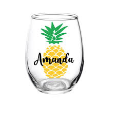 Pineapple Wine Glass Pineapple Gift