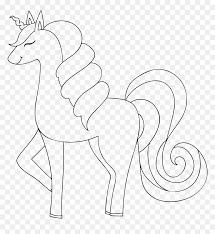 Here you can let your kid imagination and inspiration go wild. Line Clipart Cute Line Drawing Unicorn Free Hd Png Download Vhv