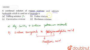 copper sulp and calcium hydroxide
