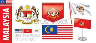 Federal territories flag and coat of arms of negeri sembilan ibupejabat perkim negeri sembilan peninsular malaysia, ministry of environment and natural. Vector Set Of The Coat Of Arms And National Flag Stock Vector Crushpixel