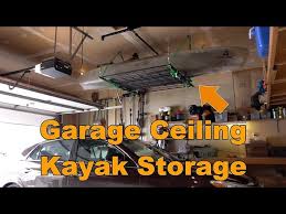 garage ceiling kayak storage racor